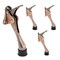 4 Pack Kickdown Door Stops with Rubber Tip and Spring Lever (Copper Color, 4 x 2 In)